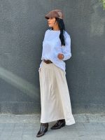 ⁦חצאית קורדרוי+חגורה⁩ – תמונה ⁦6⁩