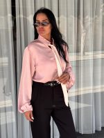 ⁦מכופתרת סאטן עניבה⁩ – תמונה ⁦17⁩