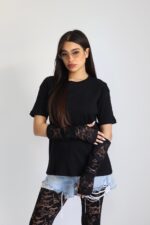 ⁦בייסיק+כפפה תחרה 51741⁩ – תמונה ⁦3⁩