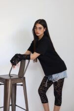 ⁦בייסיק+כפפה תחרה 51741⁩ – תמונה ⁦5⁩