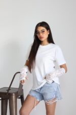 ⁦בייסיק+כפפה תחרה 51741⁩ – תמונה ⁦11⁩
