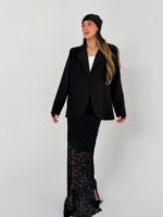 ⁦חליפה בלייזר שילוב תחרה⁩ – תמונה ⁦7⁩