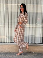 ⁦חליפה מכופתרת משבצת⁩ – תמונה ⁦12⁩