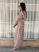 ⁦חליפה מכופתרת משבצת⁩ – תמונה ⁦14⁩