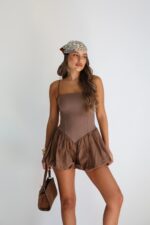 ⁦שמלה בובה כתפיות⁩ – תמונה ⁦3⁩