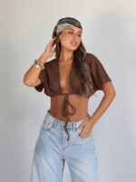 ⁦חולצה בטן קשירה מיס⁩ – תמונה ⁦32⁩