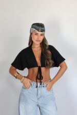 ⁦חולצה בטן קשירה מיס⁩ – תמונה ⁦2⁩