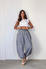 ⁦מכנסיים משבצת שילוב 9138⁩ – תמונה ⁦2⁩
