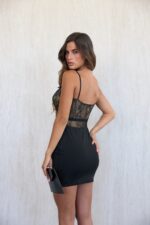 ⁦שמלה מיני תחרה מתחלף⁩ – תמונה ⁦6⁩