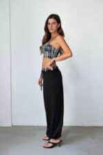 ⁦חליפה טופ שילוב משבצת 9139⁩ – תמונה ⁦10⁩