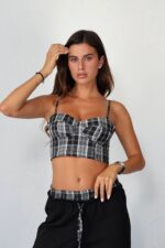 ⁦חליפה טופ שילוב משבצת 9139⁩ – תמונה ⁦23⁩