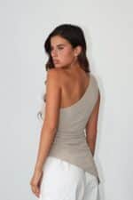 ⁦חולצה כיווץ כתף 51808⁩ – תמונה ⁦2⁩