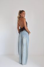 ⁦חולצה קולר סאטן רבידה 51807⁩ – תמונה ⁦13⁩