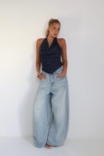 ⁦חולצה קולר סאטן רבידה 51807⁩ – תמונה ⁦37⁩