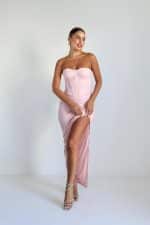 ⁦שמלה סטרפלס תחרה שסע⁩ – תמונה ⁦16⁩