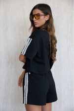 ⁦חליפה שורט שילוב תחרה⁩ – תמונה ⁦2⁩