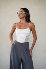 ⁦בגד גוף שילוב תחרה⁩ – תמונה ⁦3⁩