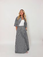 ⁦חליפה חצאית משבצת⁩ – תמונה ⁦4⁩