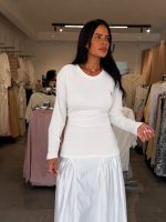 ⁦חולצה קשירה בגב ארוך⁩ – תמונה ⁦2⁩