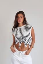 ⁦גופיה קשירה פסים⁩ – תמונה ⁦8⁩