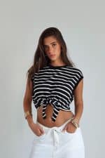 ⁦גופיה קשירה פסים⁩ – תמונה ⁦9⁩