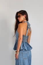 ⁦חליפה קולר ג׳ינס מלמלה⁩ – תמונה ⁦7⁩