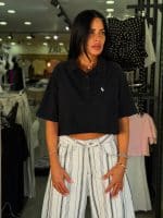 ⁦חולצה קרופ P⁩ – תמונה ⁦3⁩