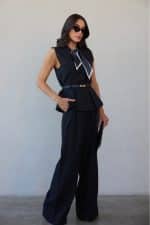 ⁦חליפה מכנס חגורה מטפחת⁩ – תמונה ⁦3⁩