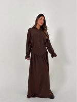 ⁦חליפה חצאית סומו מכופתרת⁩ – תמונה ⁦5⁩