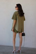 ⁦חליפה שורט זארה שילוב ריקמה⁩ – תמונה ⁦26⁩