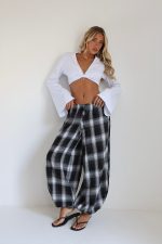 ⁦מכנס פלאנל משבצות 9183⁩ – תמונה ⁦2⁩