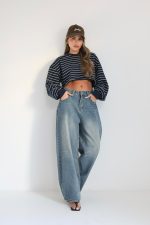 ⁦קרופ פסים משולב 99173⁩ – תמונה ⁦17⁩