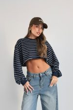 ⁦קרופ פסים משולב 99173⁩ – תמונה ⁦21⁩