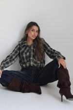 ⁦מכופתרת משבצות גל 2841⁩ – תמונה ⁦7⁩