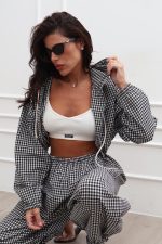 ⁦חליפה משבצת קרופ⁩ – תמונה ⁦4⁩