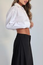⁦מכנסיים אלגנט מחויט תפר צד⁩ – תמונה ⁦21⁩