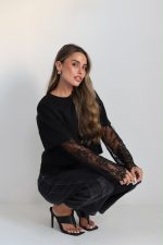 ⁦חולצה שרוול תחרה⁩ – תמונה ⁦12⁩