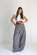 ⁦מכנס משבצות מיס+חגורה⁩ – תמונה ⁦27⁩