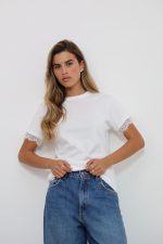 ⁦חולצה שרוול תחרה⁩ – תמונה ⁦3⁩
