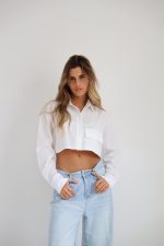 ⁦מכופתרת קרופ כיס בטן⁩ – תמונה ⁦7⁩