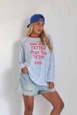 ⁦חולצה אוברסייז פסים⁩ – תמונה ⁦9⁩