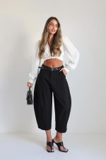 ⁦מכנס דריל בלון+חגורה⁩ – תמונה ⁦24⁩