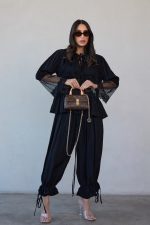 ⁦חליפה תחרה מכנס קשירה⁩ – תמונה ⁦2⁩