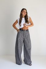 ⁦מכנס משבצות מיס+חגורה⁩ – תמונה ⁦21⁩