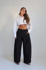 ⁦מכנסיים אלגנט מחויט תפר צד⁩ – תמונה ⁦22⁩