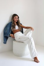 ⁦ג׳ינס שרוכים לבן⁩ – תמונה ⁦15⁩