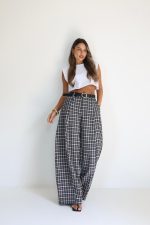 ⁦מכנס משבצות מיס+חגורה⁩ – תמונה ⁦23⁩