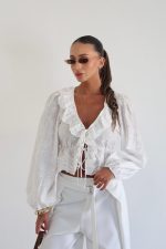⁦חולצה קרדיגן קורשה⁩ – תמונה ⁦2⁩