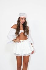 ⁦חצאית שילוב שורט תחרה⁩ – תמונה ⁦16⁩