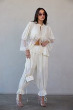 ⁦חליפה תחרה מכנס קשירה⁩ – תמונה ⁦11⁩